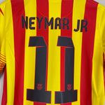 Shop 2013/15 BARCELONA NEYMAR JR #11 AWAY SHIRT (M) NIKE, classic football shirts, vintage football shirts & retro soccer jerseys at Cult Kits