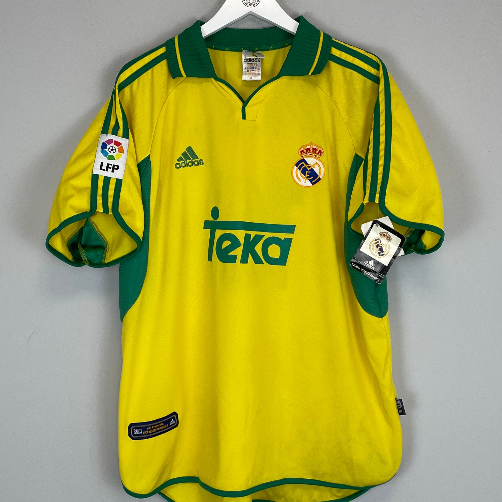 Shop 2000 REAL MADRID FIGO #10 *BNWT* PROTOTYPE SHIRT (M) ADIDAS, classic football shirts, vintage football shirts & retro soccer jerseys at Cult Kits