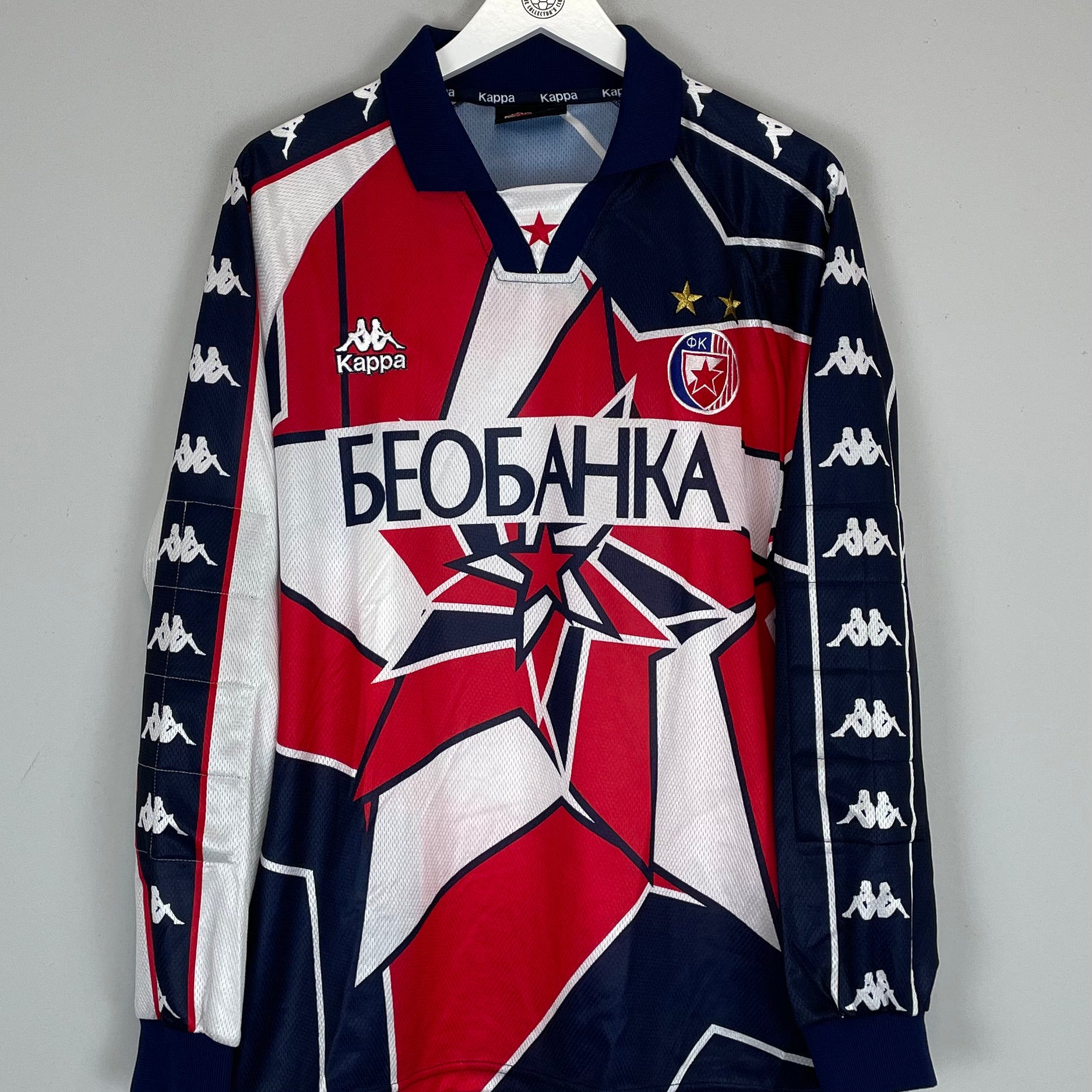 Shop 1997/98 RED STAR BELGRADE *MINT* GK SHIRT (XL) KAPPA, classic football shirts, vintage football shirts & retro soccer jerseys at Cult Kits