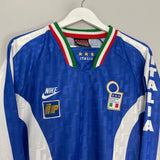 Shop 1996/97 ITALY *PLAYER ISSUE* TRAINING SHIRT (XL) NIKE, classic football shirts, vintage football shirts & retro soccer jerseys at Cult Kits