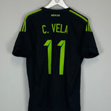 Shop 2015/16 MEXICO C.VELA #11 AWAY SHIRT (L) ADIDAS, classic football shirts, vintage football shirts & retro soccer jerseys at Cult Kits