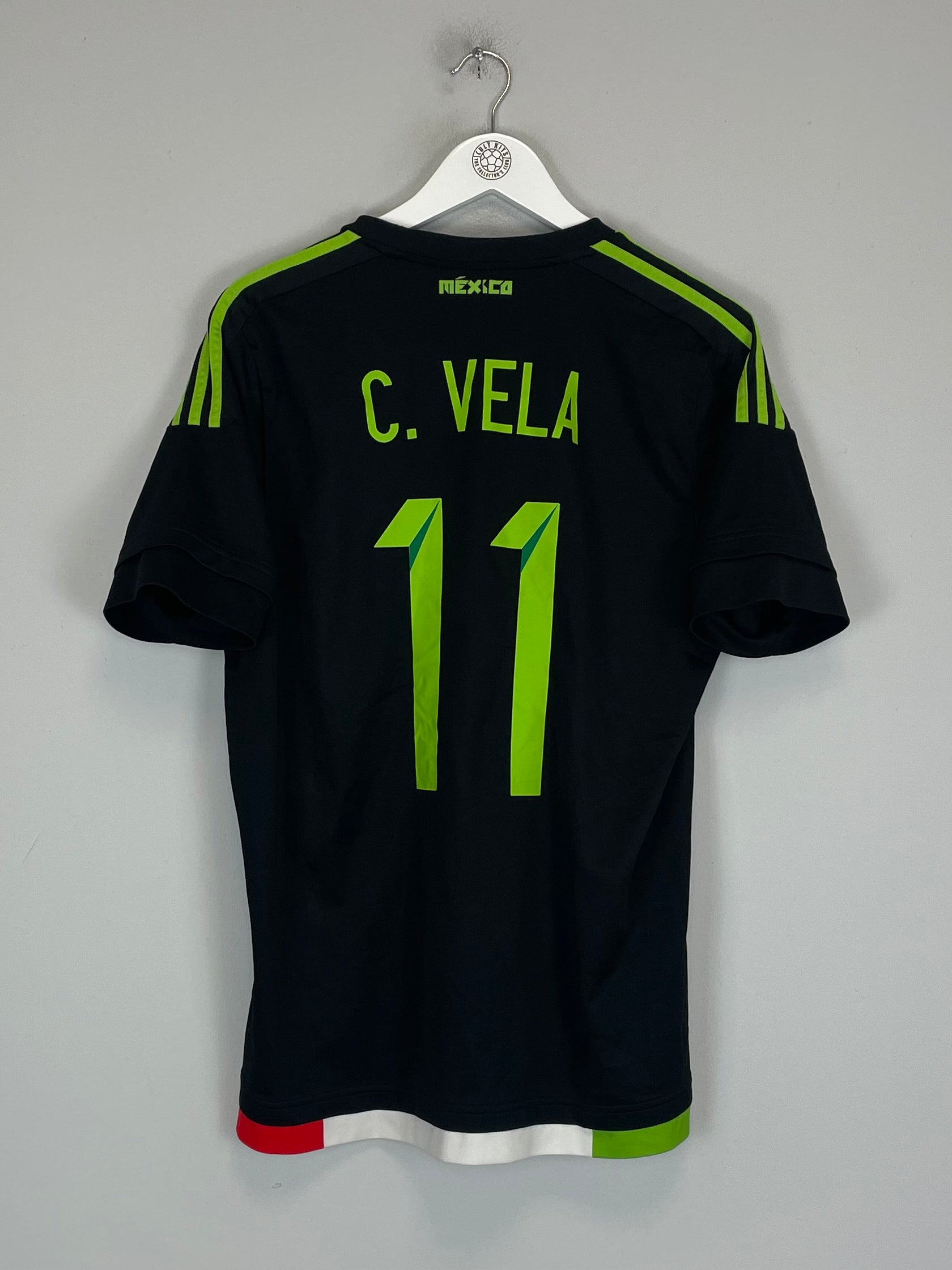 Shop 2015/16 MEXICO C.VELA #11 AWAY SHIRT (L) ADIDAS, classic football shirts, vintage football shirts & retro soccer jerseys at Cult Kits