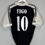 Shop 2001/02 REAL MADRID FIGO #10 AWAY SHIRT (M) ADIDAS, classic football shirts, vintage football shirts & retro soccer jerseys at Cult Kits