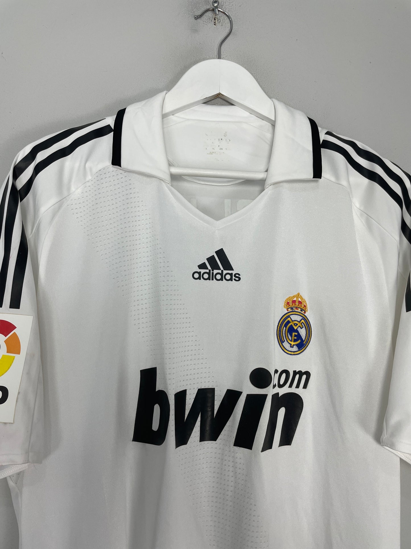 2008/09 REAL MADRID SNEIJDER #10 *PLAYER ISSUE* HOME SHIRT (XL) ADIDAS
