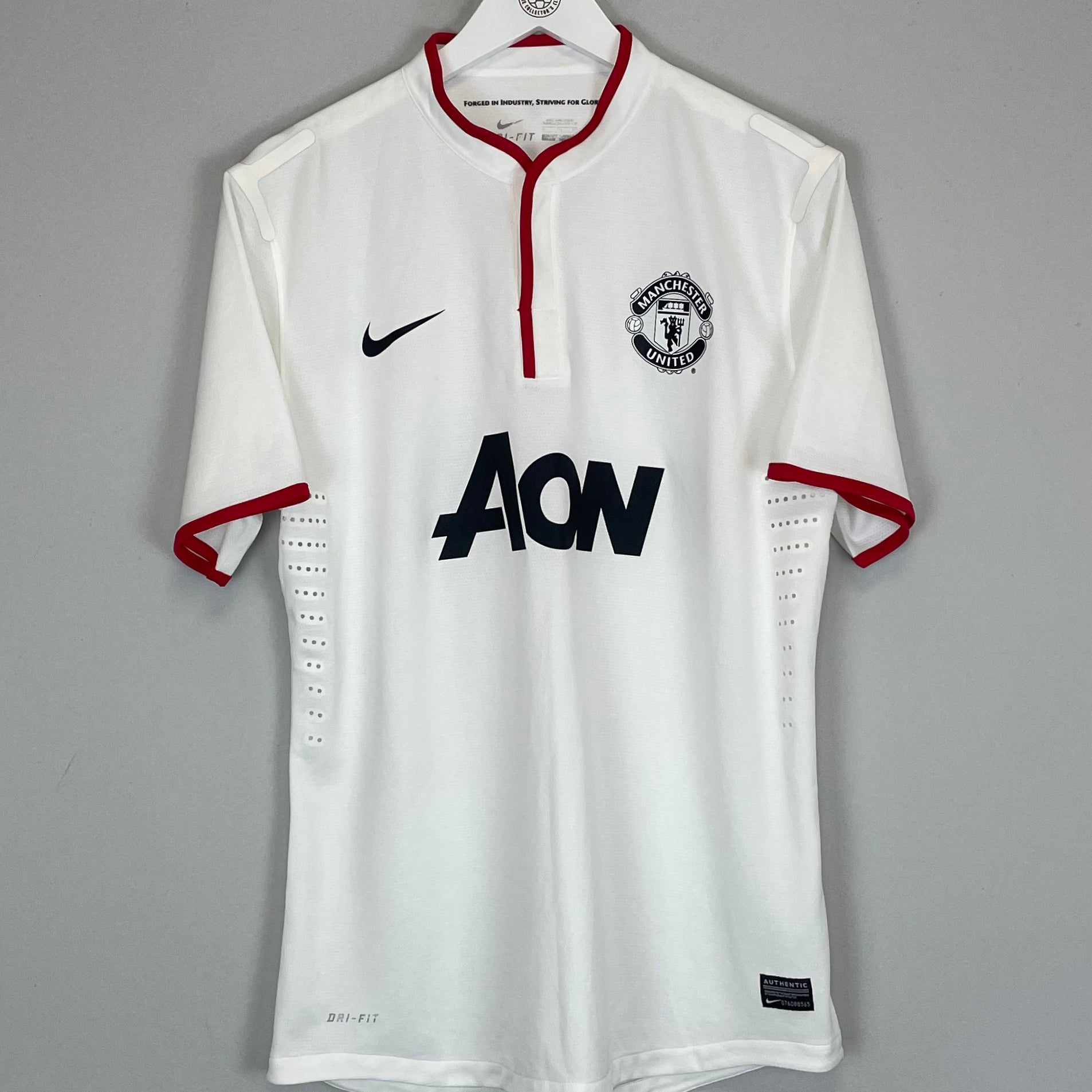 Shop 2012/13 MANCHESTER UNITED *PLAYER ISSUE* AWAY SHIRT (XL) NIKE, classic football shirts, vintage football shirts & retro soccer jerseys at Cult Kits