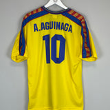 1998/01 ECUADOR A.AGUINAGA #10 HOME SHIRT (L) MARATHON