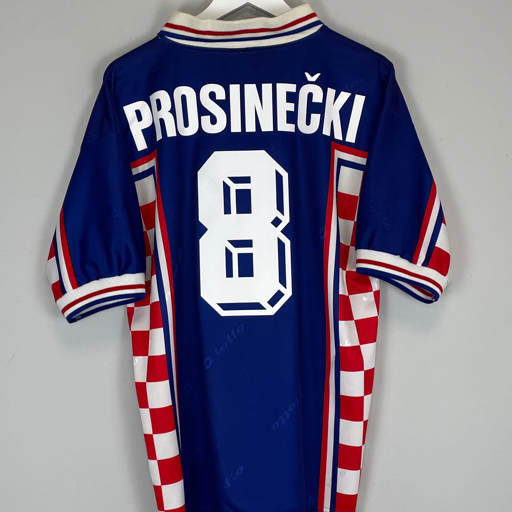 Shop 1998/00 CROATIA PROSINECKI #8 AWAY SHIRT (L) LOTTO, classic football shirts, vintage football shirts & retro soccer jerseys at Cult Kits