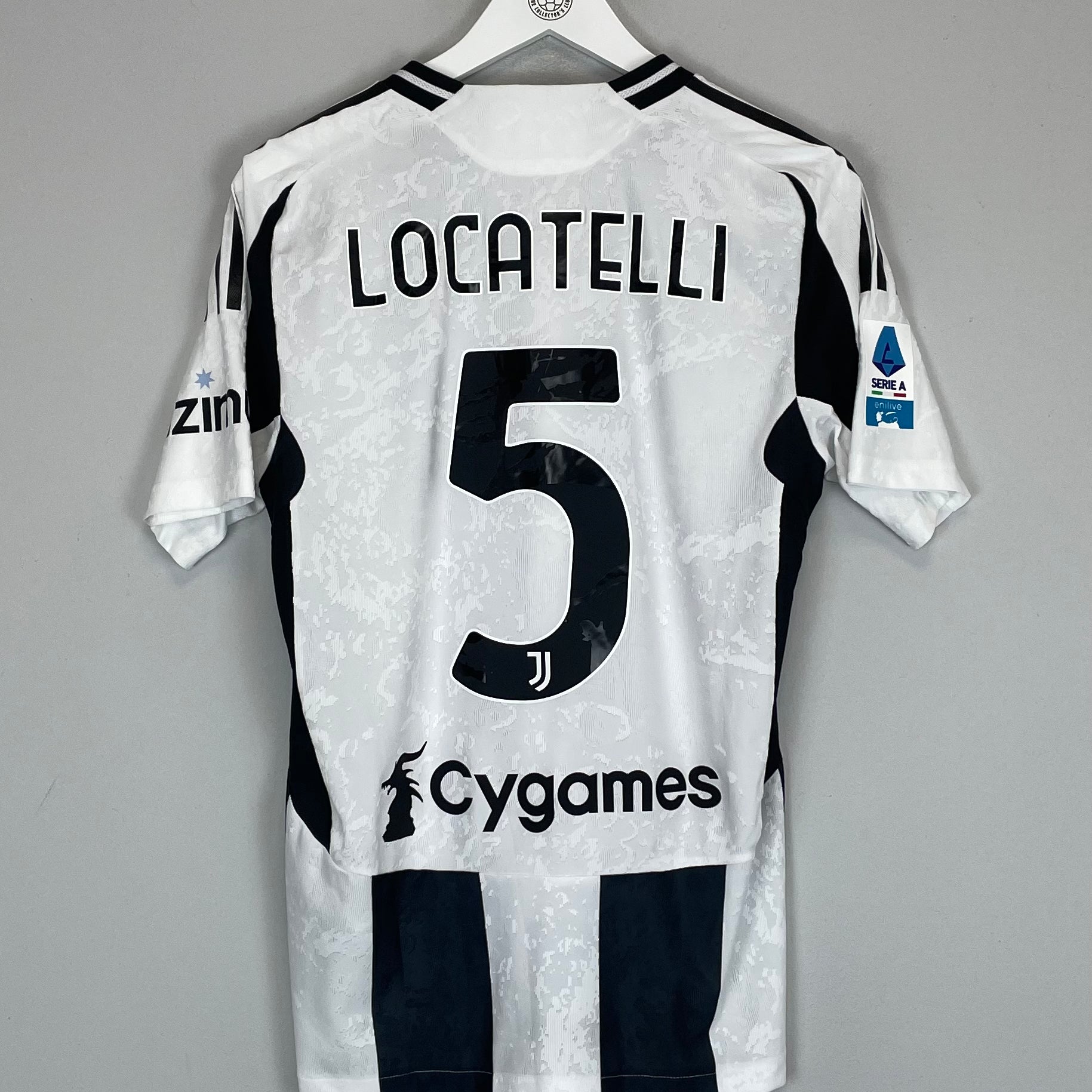 Shop 2024/25 JUVENTUS LOCATELLI #5 *AUTHENTIC* HOME SHIRT (M) ADIDAS, classic football shirts, vintage football shirts & retro soccer jerseys at Cult Kits