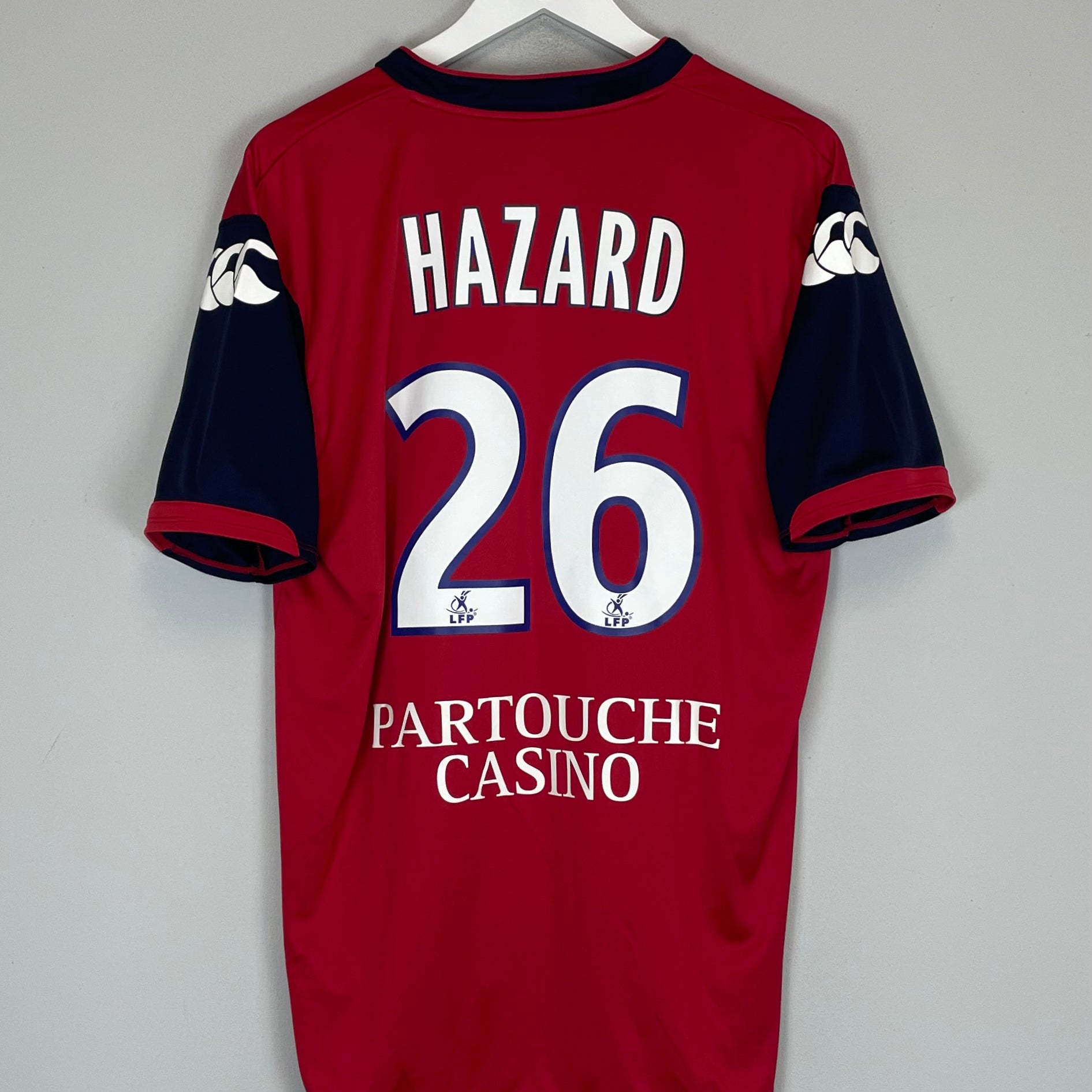 ウェア Lille LOSC 2009-10 HAZARD #26  Shirt maillot football vintage Lille 2009-2010 HOME 26 HAZARD – Football