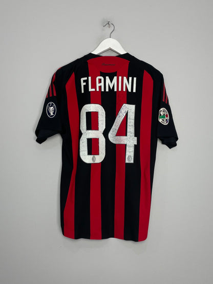 2008/09 AC MILAN FLAMINI #84 *SIGNED* PLAYER ISSUE HOME SHIRT (S) ADIDAS