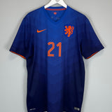 2014/15 NETHERLANDS MEMPHIS #21 AWAY SHIRT (XL) NIKE