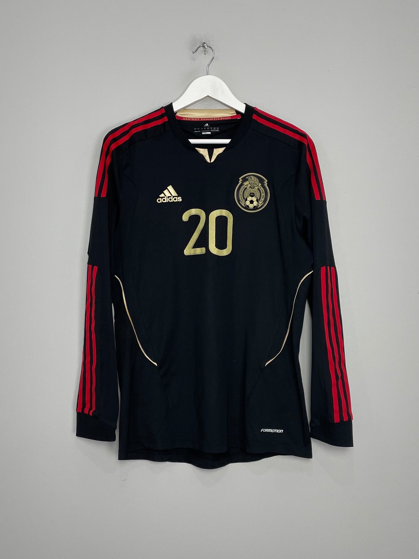 2011/12 MEXICO A.PULIDO #20 L/S *PLAYER ISSUE* AWAY SHIRT (L) ADIDAS