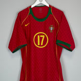 Shop 2004/06 PORTUGAL C.RONALDO #17 HOME SHIRT (XL) NIKE, classic football shirts, vintage football shirts & retro soccer jerseys at Cult Kits