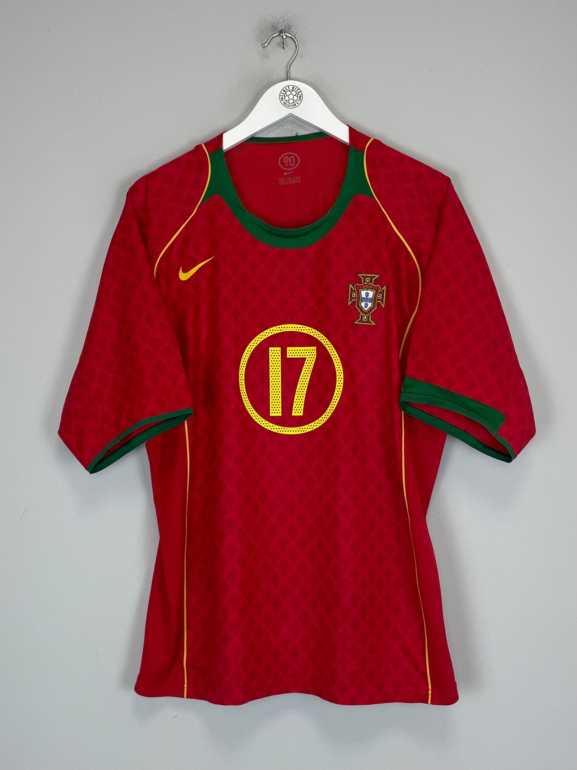 Shop 2004/06 PORTUGAL C.RONALDO #17 HOME SHIRT (XL) NIKE, classic football shirts, vintage football shirts & retro soccer jerseys at Cult Kits
