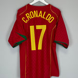 Shop 2004/06 PORTUGAL C.RONALDO #17 HOME SHIRT (XL) NIKE, classic football shirts, vintage football shirts & retro soccer jerseys at Cult Kits