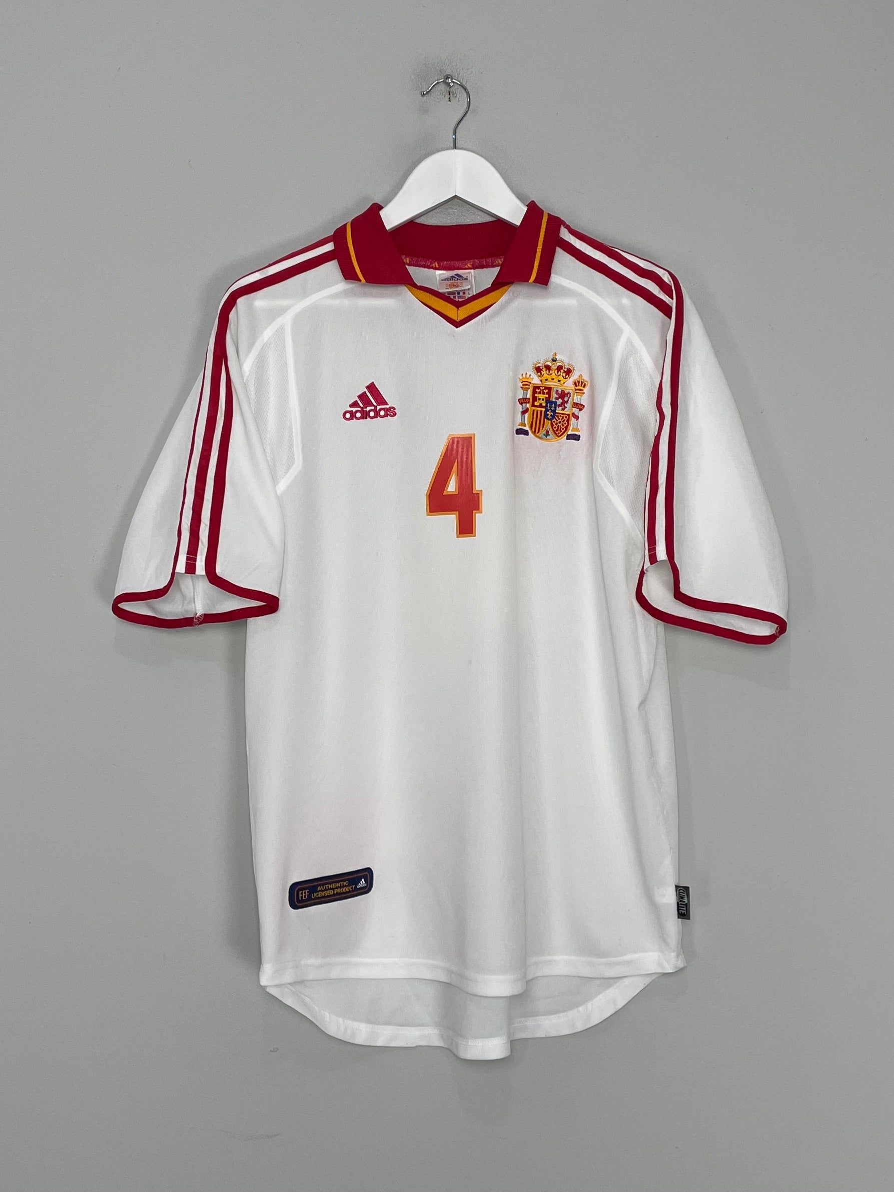 Shop 2000/02 SPAIN GUARDIOLA #4 THIRD SHIRT (M) ADIDAS, classic football shirts, vintage football shirts & retro soccer jerseys at Cult Kits