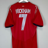 Shop 2004/06 ENGLAND BECKHAM #7 AWAY SHIRT (XL) UMBRO, classic football shirts, vintage football shirts & retro soccer jerseys at Cult Kits
