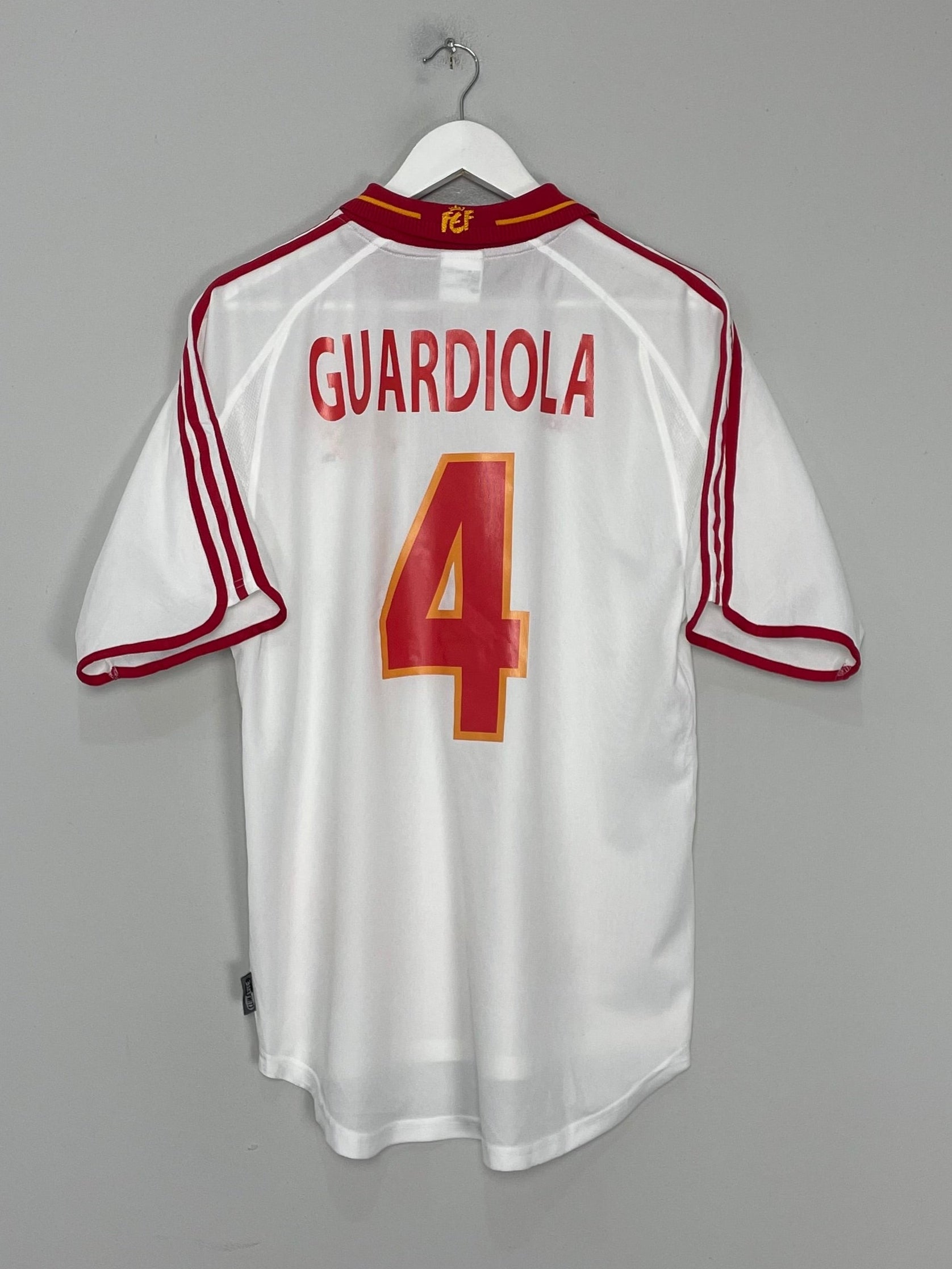 Shop 2000/02 SPAIN GUARDIOLA #4 THIRD SHIRT (M) ADIDAS, classic football shirts, vintage football shirts & retro soccer jerseys at Cult Kits