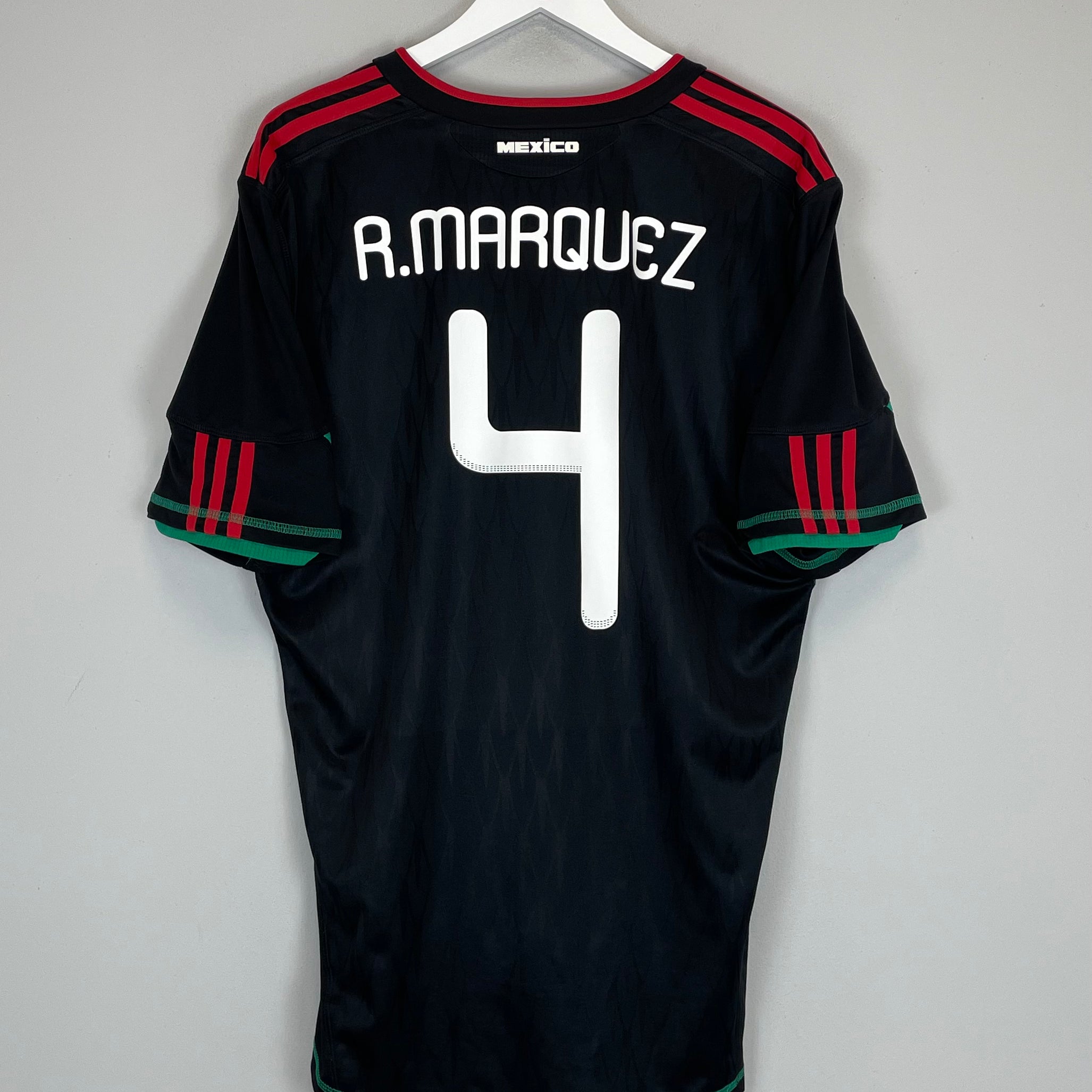 Shop 2010 MEXICO R.MARQUEZ #4 AWAY SHIRT (XL) ADIDAS, classic football shirts, vintage football shirts & retro soccer jerseys at Cult Kits