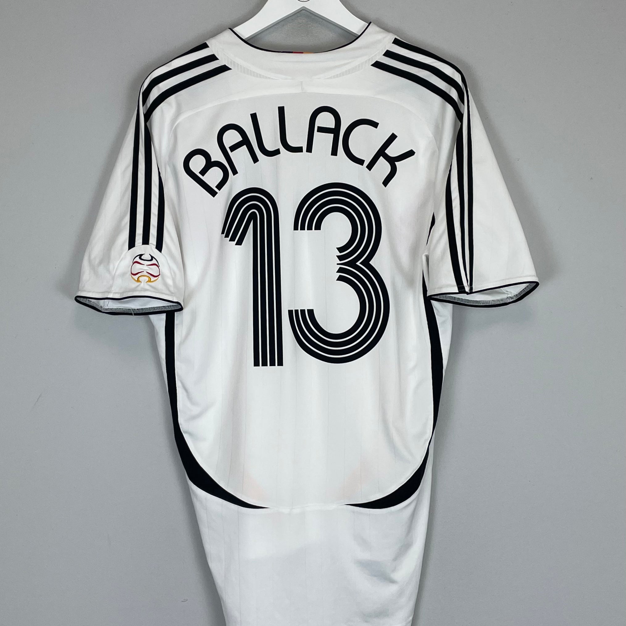 Shop 2006/08 GERMANY BALLACK #13 HOME SHIRT (L) ADIDAS, classic football shirts, vintage football shirts & retro soccer jerseys at Cult Kits