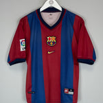 Shop 1998/00 BARCELONA LUIS ENRIQUE #21 HOME SHIRT (S) NIKE, classic football shirts, vintage football shirts & retro soccer jerseys at Cult Kits