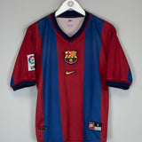 Shop 1998/00 BARCELONA LUIS ENRIQUE #21 HOME SHIRT (S) NIKE, classic football shirts, vintage football shirts & retro soccer jerseys at Cult Kits