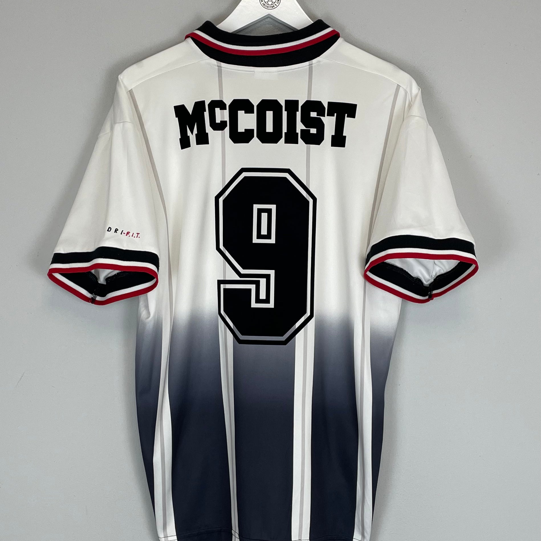 Shop 1997/99 RANGERS MCCOIST #9 AWAY SHIRT (L) NIKE, classic football shirts, vintage football shirts & retro soccer jerseys at Cult Kits