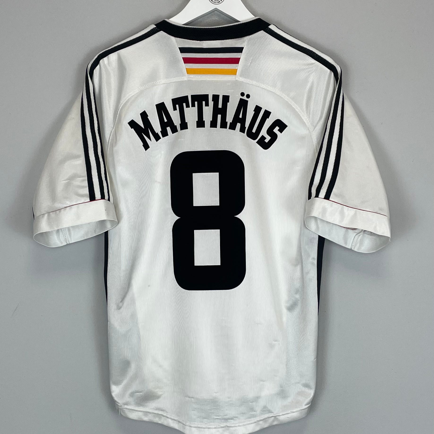 Shop 1998/00 GERMANY MATTHAUS #8 HOME SHIRT (M) ADIDAS, classic football shirts, vintage football shirts & retro soccer jerseys at Cult Kits