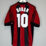 1998/99 AC MILAN BOBAN #10 HOME SHIRT (M) ADIDAS