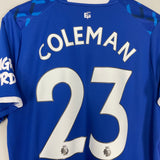 Shop 2019/20 EVERTON COLEMAN #23 HOME SHIRT (L) UMBRO, classic football shirts, vintage football shirts & retro soccer jerseys at Cult Kits