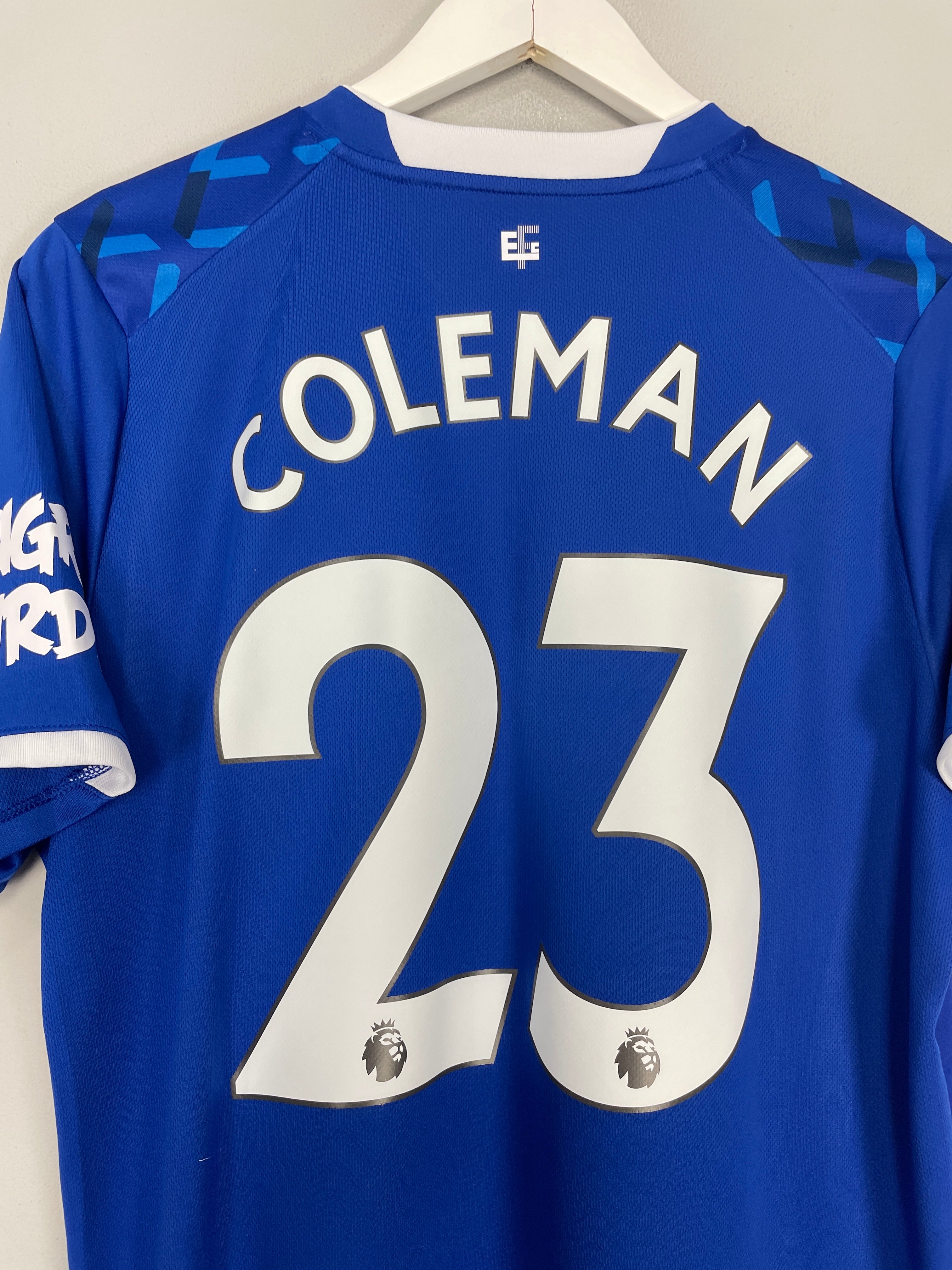 Shop 2019/20 EVERTON COLEMAN #23 HOME SHIRT (L) UMBRO, classic football shirts, vintage football shirts & retro soccer jerseys at Cult Kits