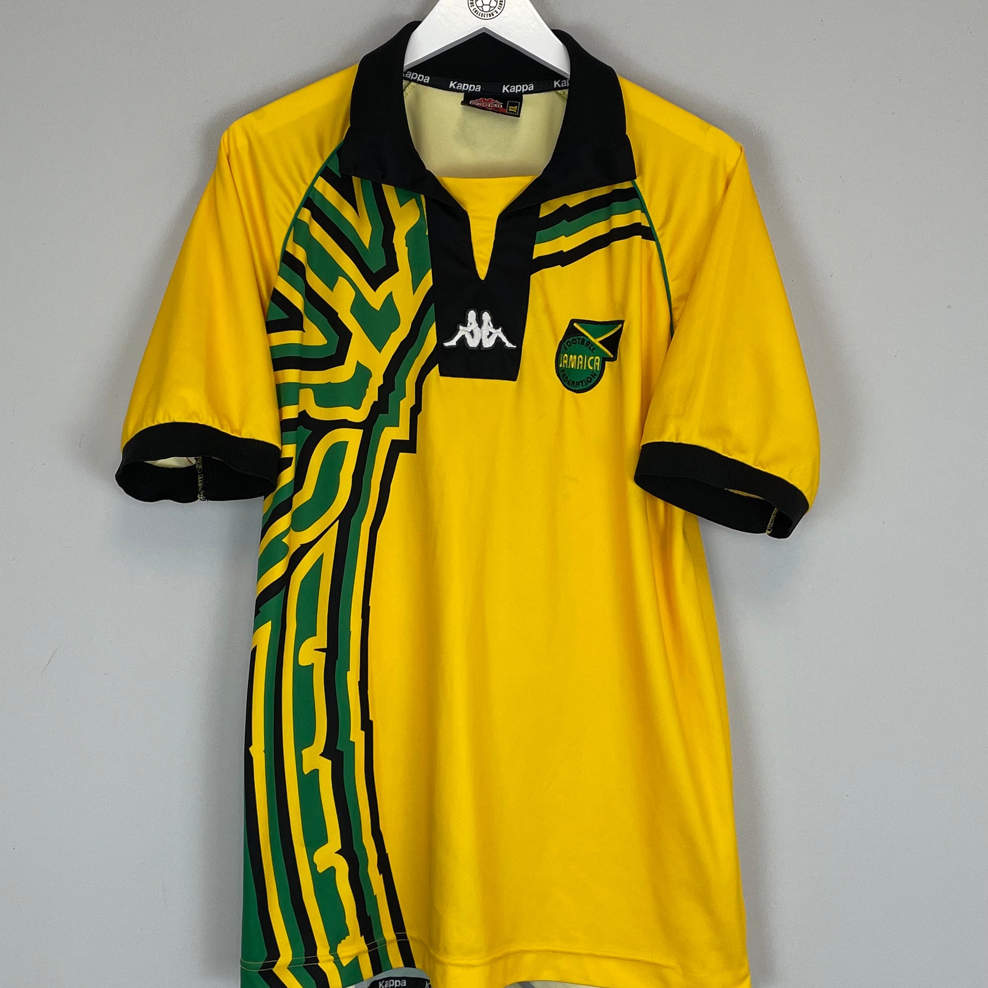 Shop 1998/00 JAMAICA HOME SHIRT (XL) KAPPA, classic football shirts, vintage football shirts & retro soccer jerseys at Cult Kits