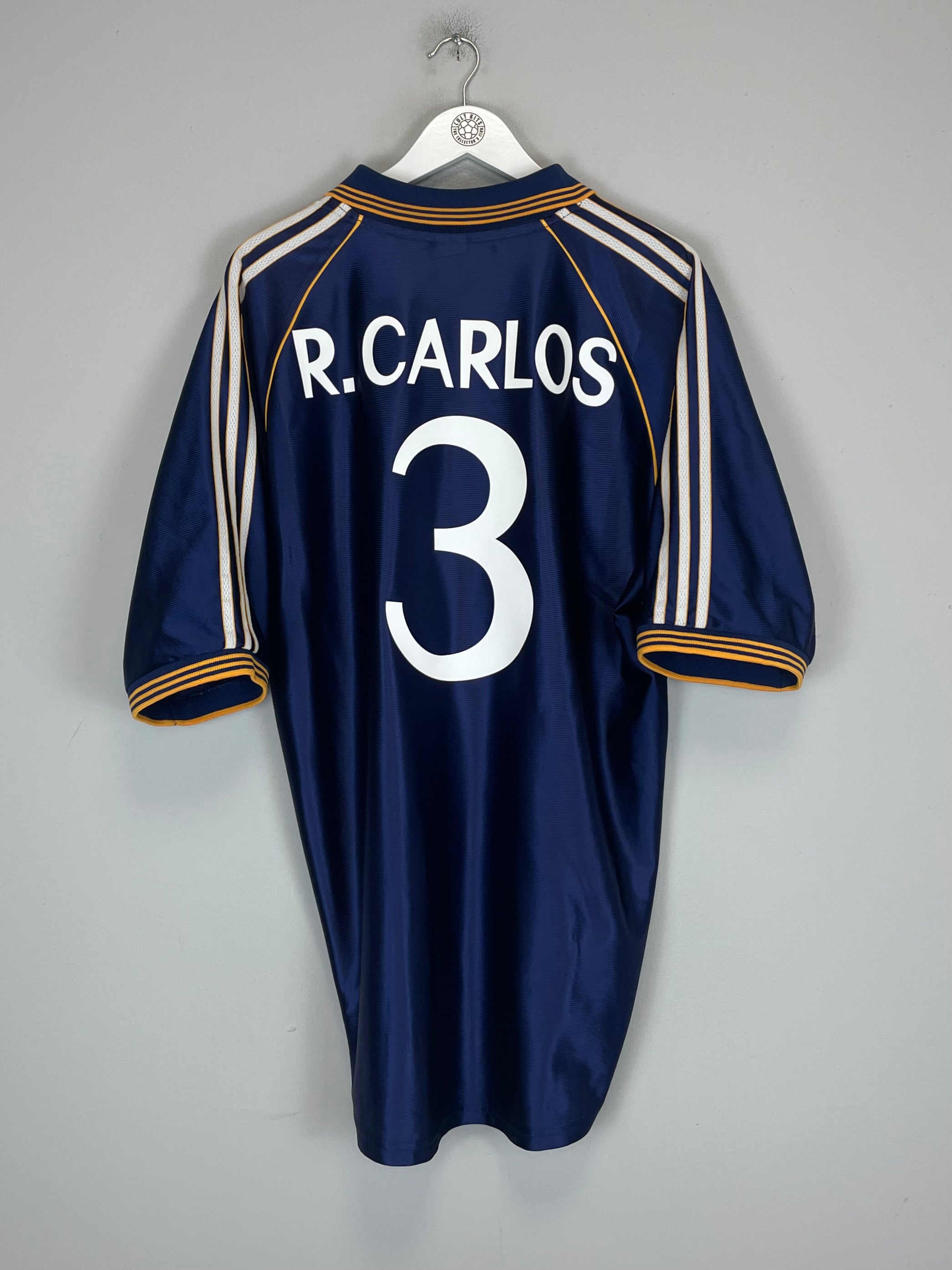 Shop 1998/99 REAL MADRID R.CARLOS #3 THIRD SHIRT (XL) ADIDAS, classic football shirts, vintage football shirts & retro soccer jerseys at Cult Kits