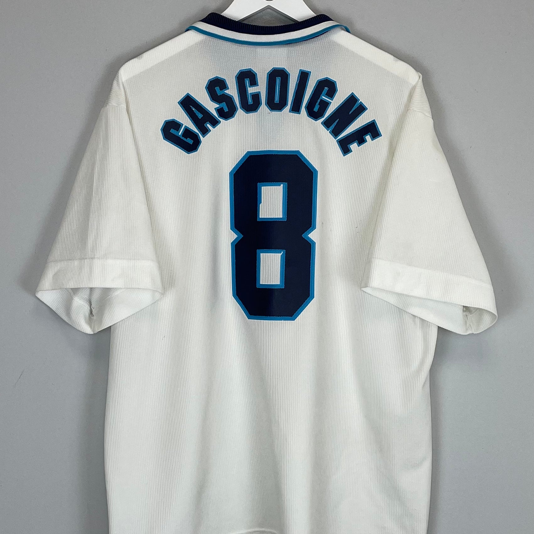 Shop 1995/97 ENGLAND GASCOIGNE #8 HOME SHIRT (XXL) UMBRO, classic football shirts, vintage football shirts & retro soccer jerseys at Cult Kits