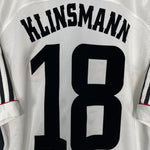 Shop 1998/00 GERMANY KLINSMANN #18 HOME SHIRT (L) ADIDAS, classic football shirts, vintage football shirts & retro soccer jerseys at Cult Kits