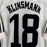 Shop 1998/00 GERMANY KLINSMANN #18 HOME SHIRT (L) ADIDAS, classic football shirts, vintage football shirts & retro soccer jerseys at Cult Kits