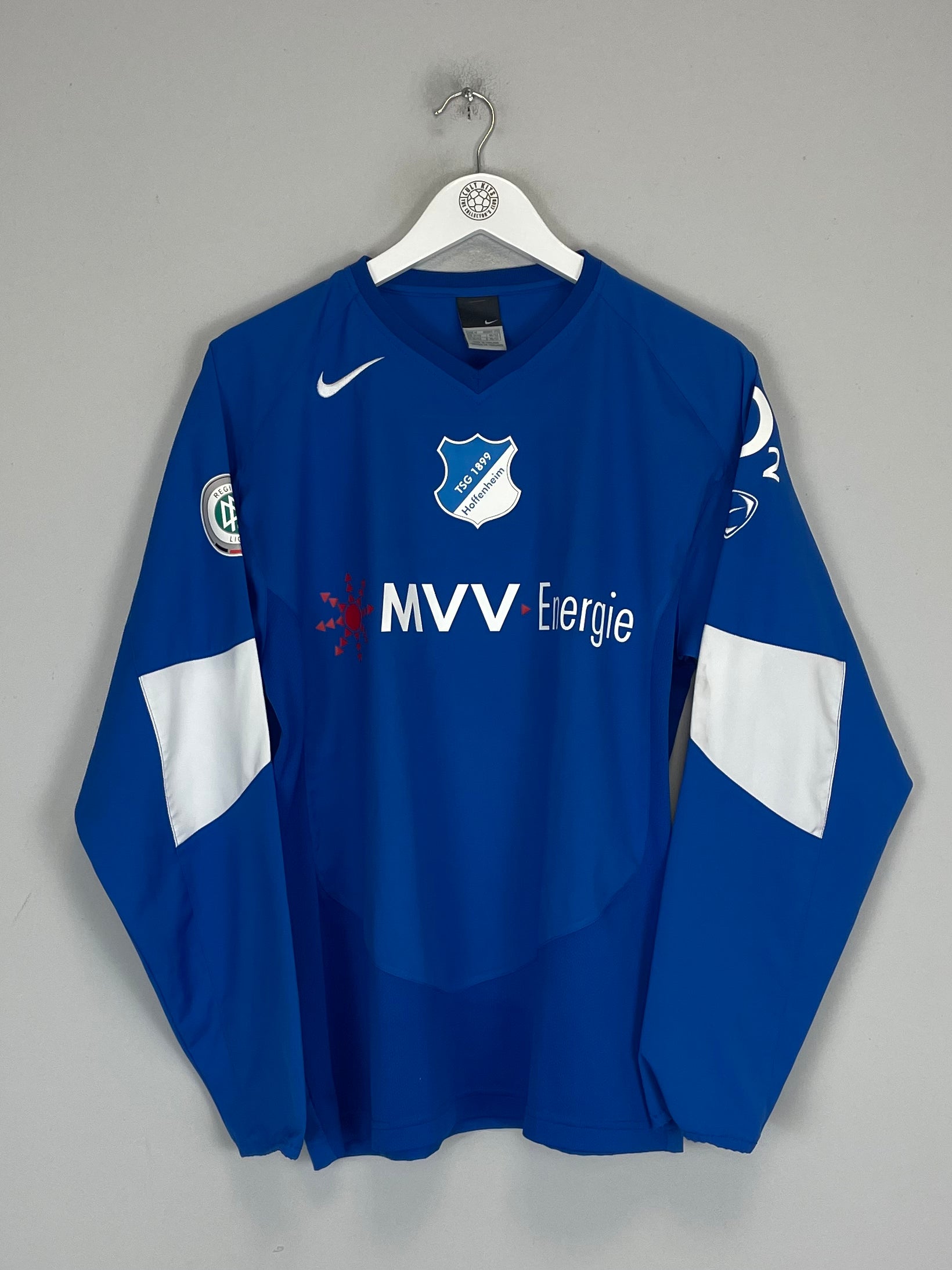 Shop 2004/05 HOFFENHEIM WEBER #2 L/S *MATCH ISSUE* HOME SHIRT (M) NIKE, classic football shirts, vintage football shirts & retro soccer jerseys at Cult Kits