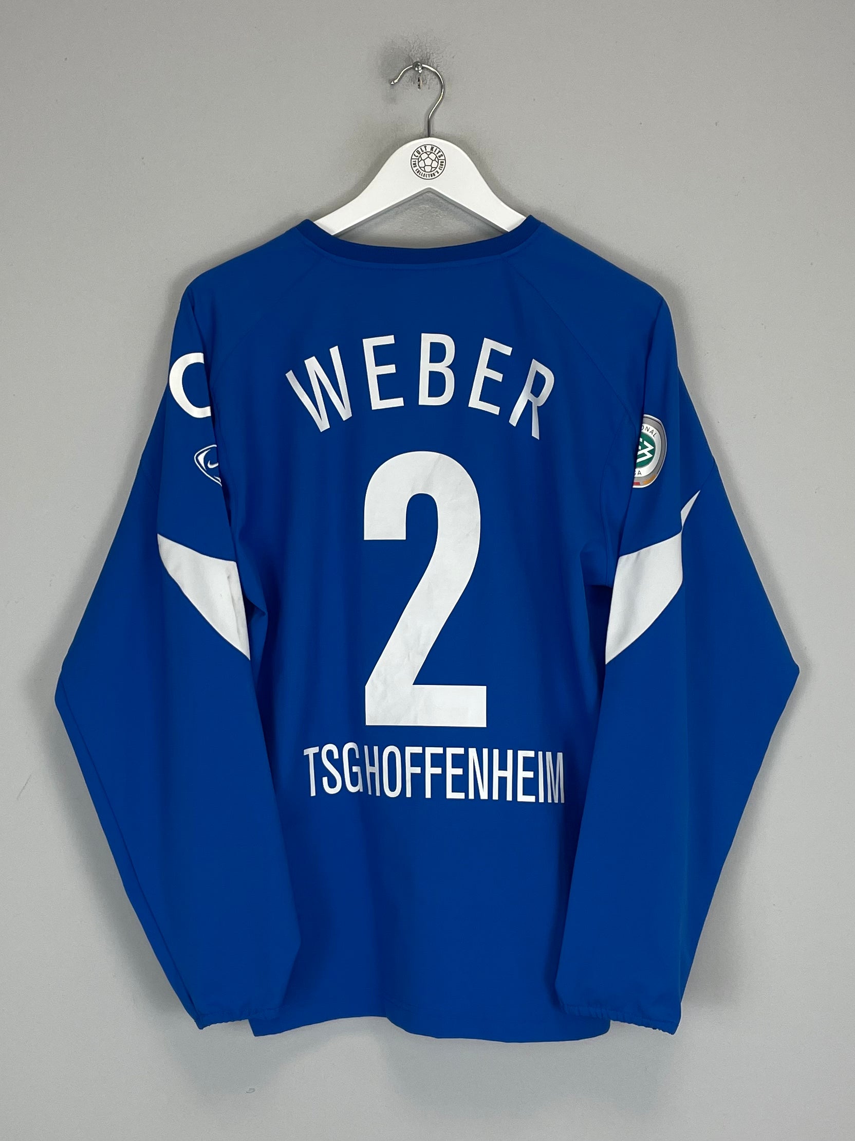 Shop 2004/05 HOFFENHEIM WEBER #2 L/S *MATCH ISSUE* HOME SHIRT (M) NIKE, classic football shirts, vintage football shirts & retro soccer jerseys at Cult Kits