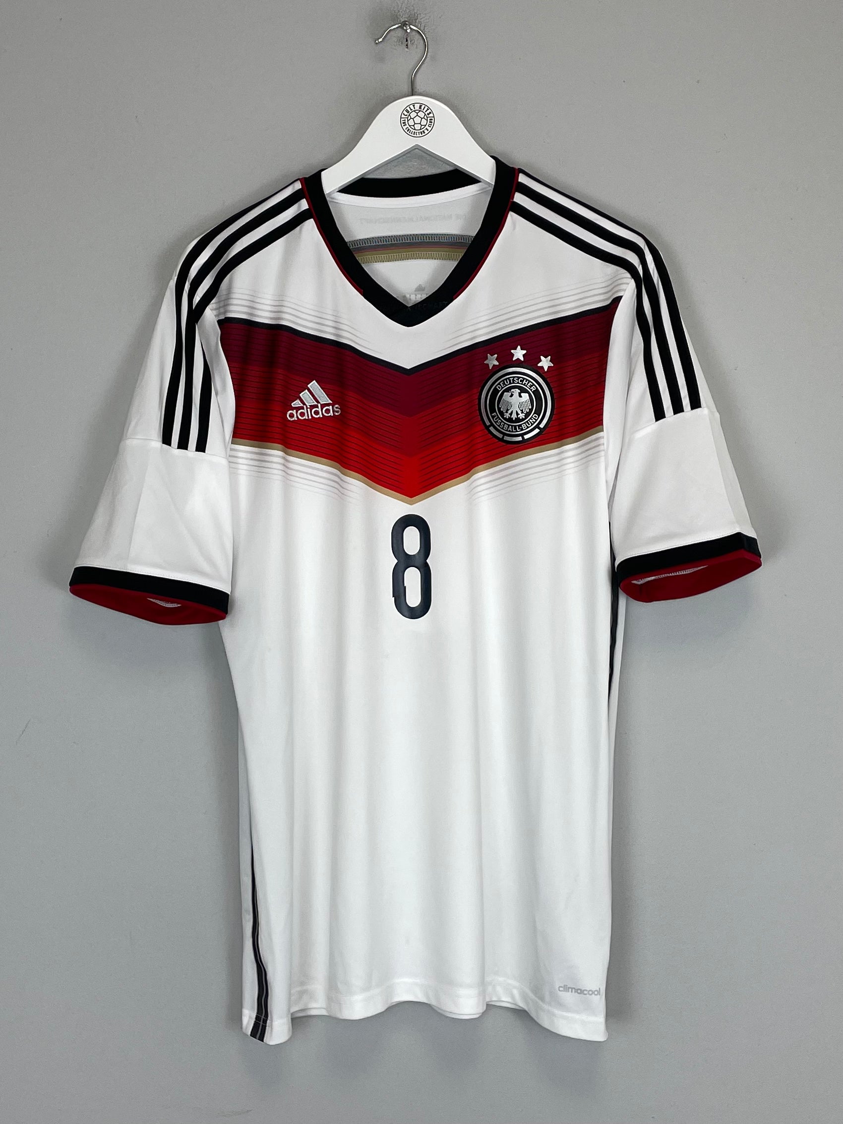 Shop 2014/15 GERMANY OZIL #8 HOME SHIRT (L) ADIDAS, classic football shirts, vintage football shirts & retro soccer jerseys at Cult Kits