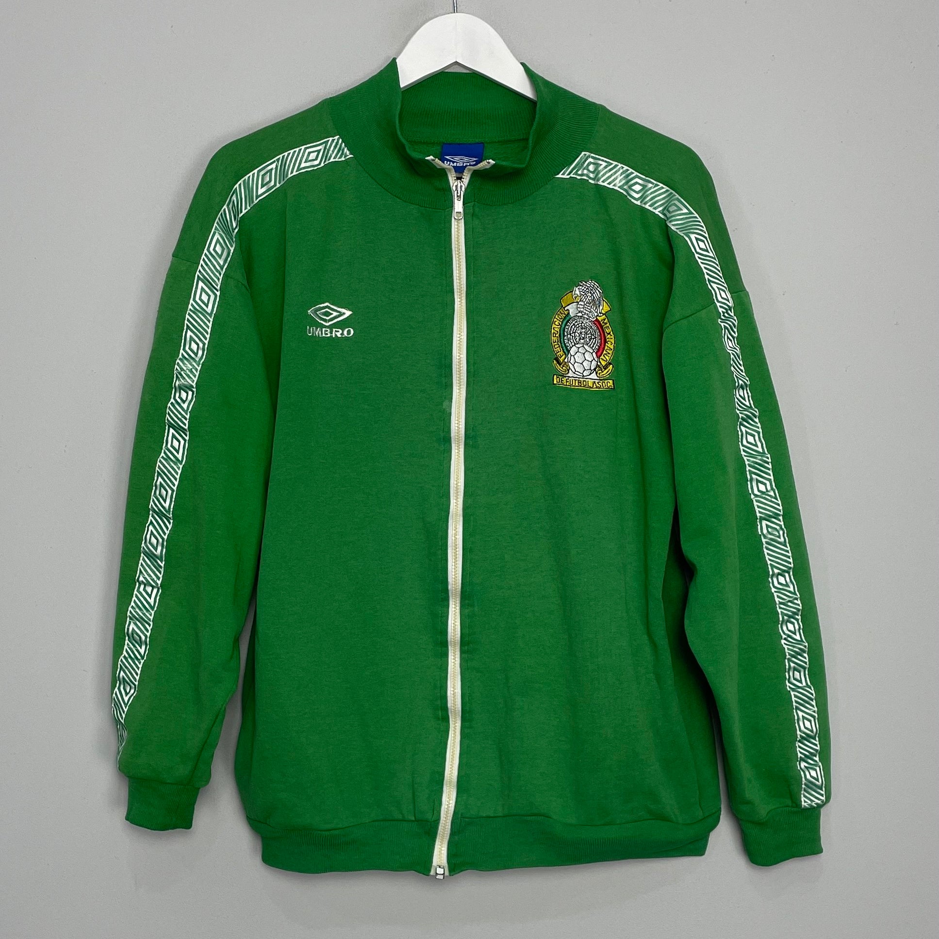 Shop 1992/94 MEXICO TRACK JACKET (M) UMBRO, classic football shirts, vintage football shirts & retro soccer jerseys at Cult Kits