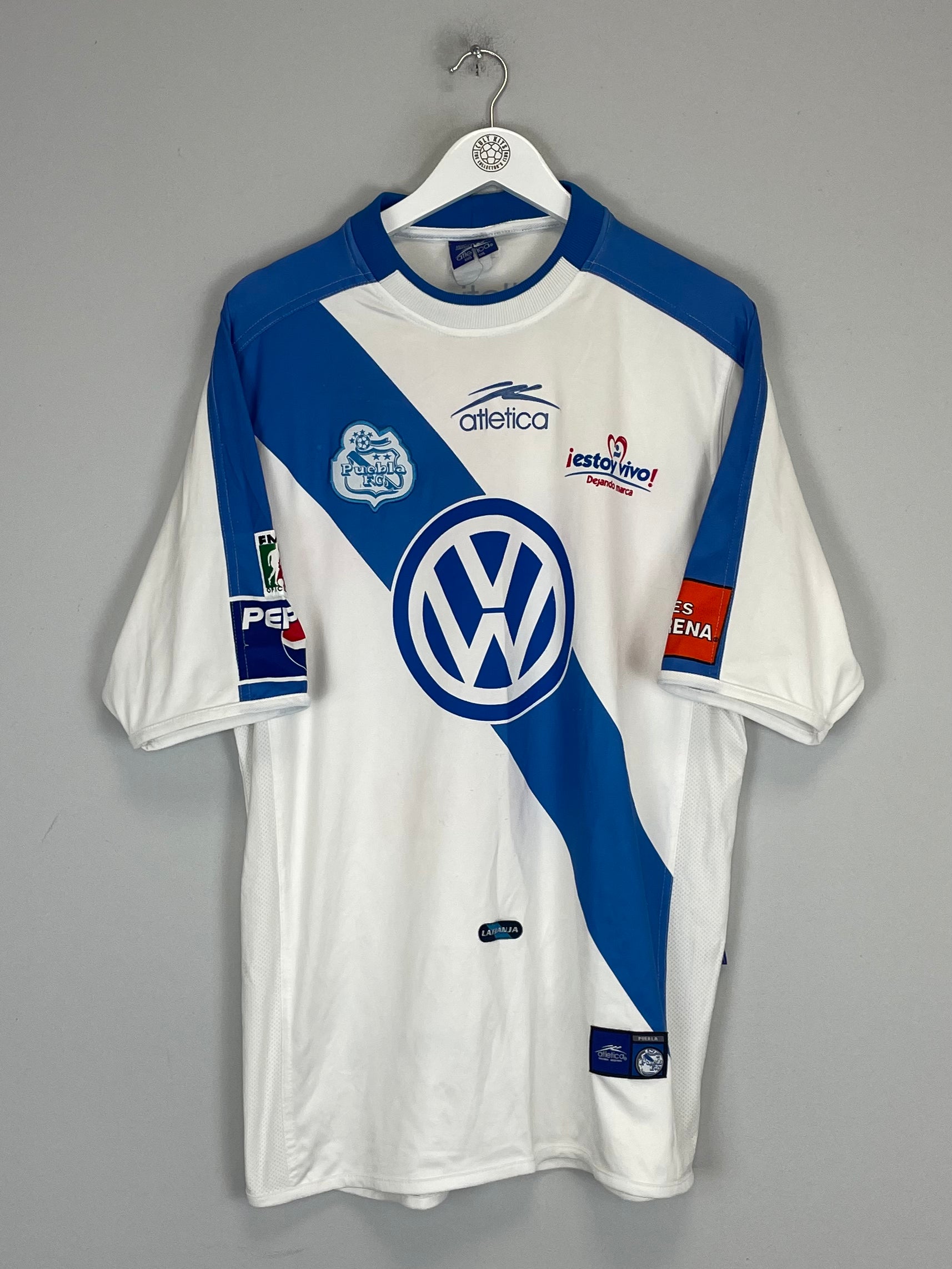 Shop 2001/02 PUEBLA HOME SHIRT (XXL) ATLETICA, classic football shirts, vintage football shirts & retro soccer jerseys at Cult Kits