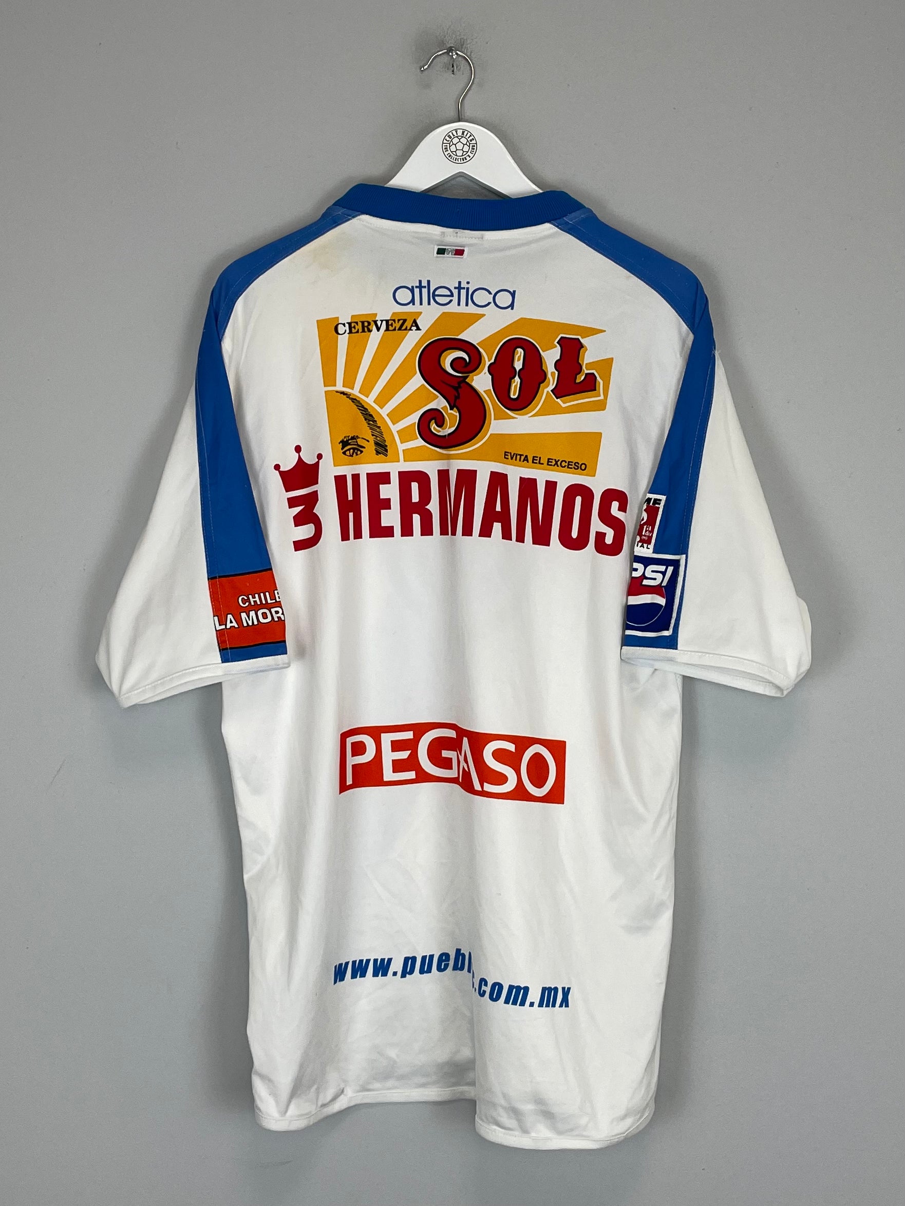 Shop 2001/02 PUEBLA HOME SHIRT (XXL) ATLETICA, classic football shirts, vintage football shirts & retro soccer jerseys at Cult Kits