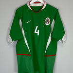 Shop 2003/04 MEXICO R.MARQUEZ #4 HOME SHIRT (L) NIKE, classic football shirts, vintage football shirts & retro soccer jerseys at Cult Kits