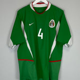 Shop 2003/04 MEXICO R.MARQUEZ #4 HOME SHIRT (L) NIKE, classic football shirts, vintage football shirts & retro soccer jerseys at Cult Kits
