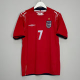 2004/06 ENGLAND BECKHAM #7 AWAY SHIRT (M) UMBRO