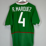 Shop 2003/04 MEXICO R.MARQUEZ #4 HOME SHIRT (L) NIKE, classic football shirts, vintage football shirts & retro soccer jerseys at Cult Kits