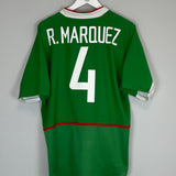 Shop 2003/04 MEXICO R.MARQUEZ #4 HOME SHIRT (L) NIKE, classic football shirts, vintage football shirts & retro soccer jerseys at Cult Kits