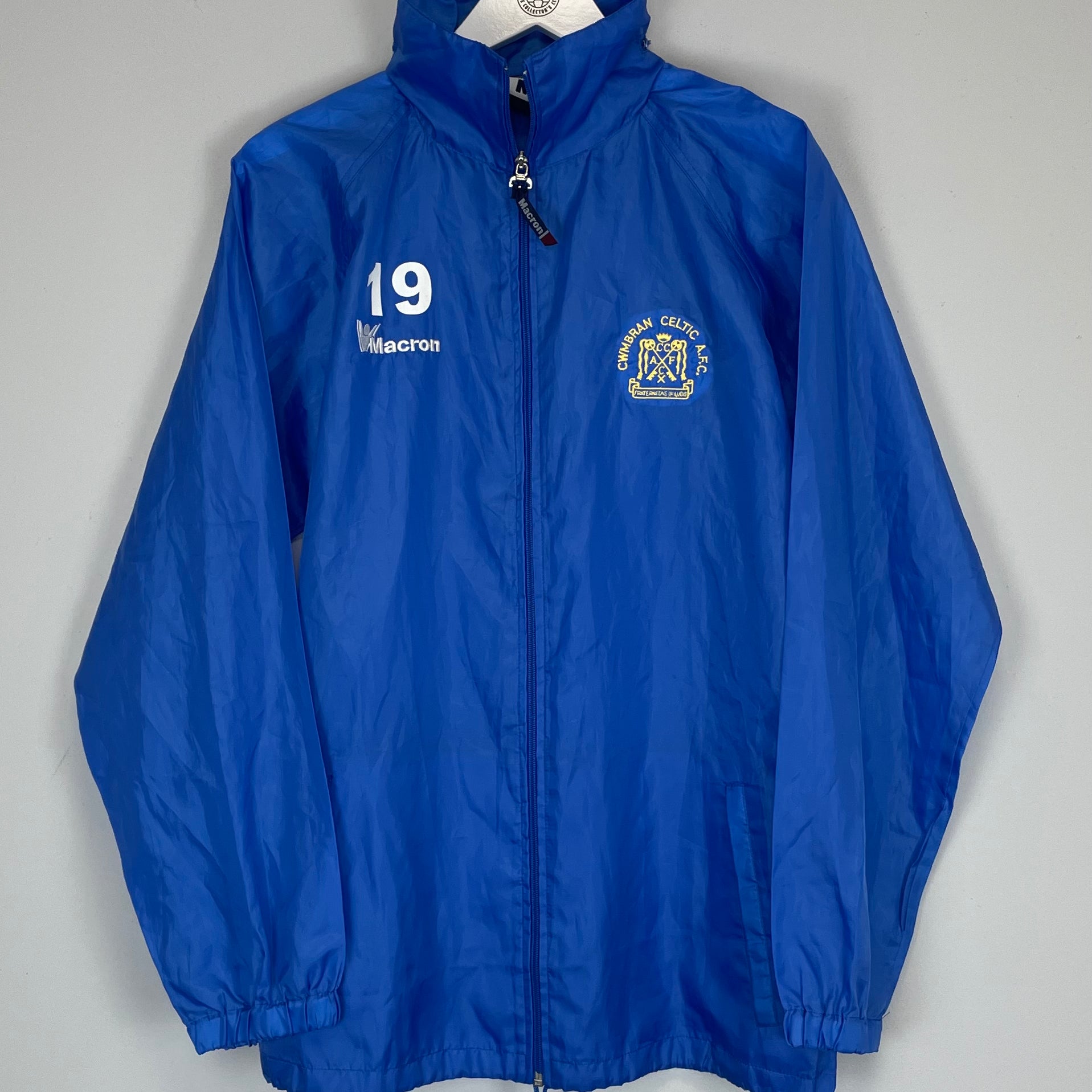 Shop 2011 CWMBRAN CELTIC #19 WINDBREAKER (M) MACRON, classic football shirts, vintage football shirts & retro soccer jerseys at Cult Kits