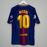Shop 2017/18 BARCELONA MESSI #10 HOME SHIRT (L) NIKE, classic football shirts, vintage football shirts & retro soccer jerseys at Cult Kits