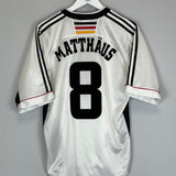 Shop 1998/00 GERMANY MATTHAUS #8 HOME SHIRT (M) ADIDAS, classic football shirts, vintage football shirts & retro soccer jerseys at Cult Kits